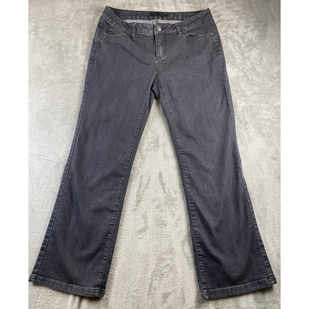 PrAna Jeans Women's Kara Bootcut Size 10/30 (32x29) Gray Organic Cotton Rare!